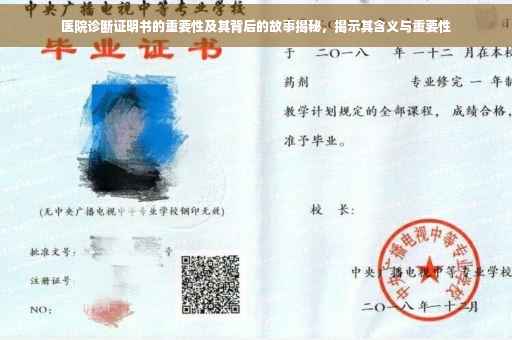 医院诊断证明书的重要性及其背后的故事揭秘，揭示其含义与重要性