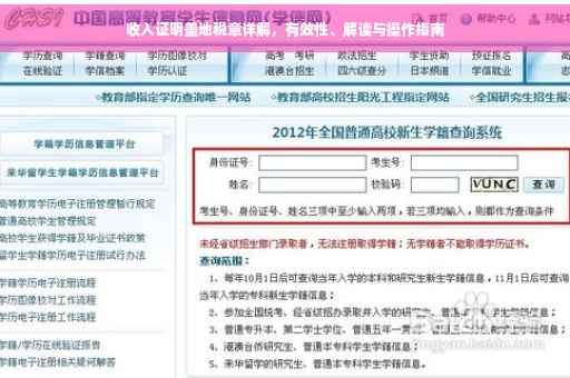收入证明盖地税章详解，有效性、解读与操作指南