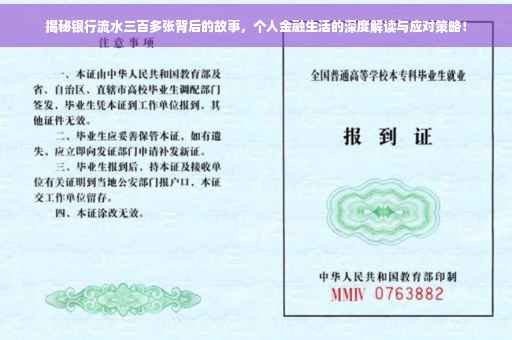 揭秘银行流水三百多张背后的故事，个人金融生活的深度解读与应对策略！