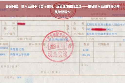 警惕风险，收入证明不可自行作假，远离违法犯罪边缘——揭秘收入证明的真伪与风险警示??