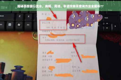 揭秘西签银行流水，真相、用途、申请攻略及查询方法全解析??