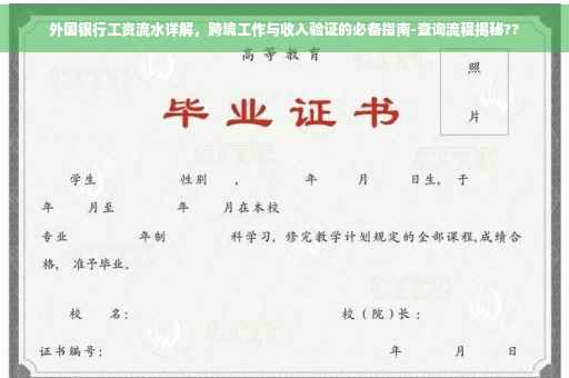 外国银行工资流水详解，跨境工作与收入验证的必备指南-查询流程揭秘??