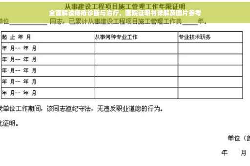 全面解读痔疮诊断与治疗，医院证明书详解及图片参考