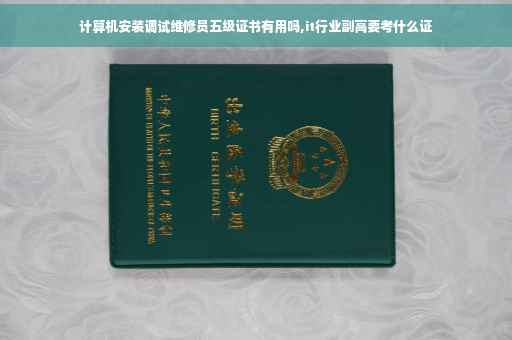 计算机安装调试维修员五级证书有用吗,it行业副高要考什么证