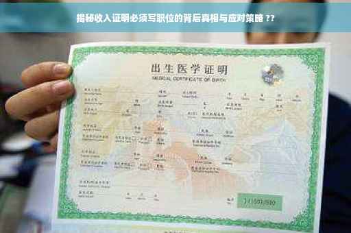 揭秘收入证明必须写职位的背后真相与应对策略 ??