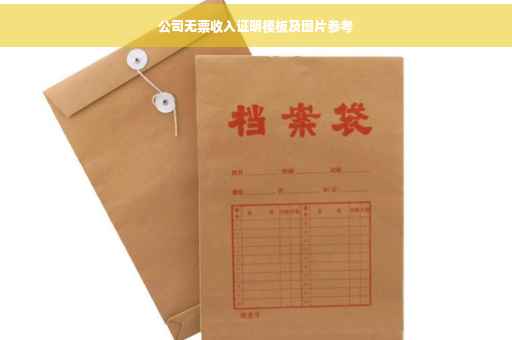 公司无票收入证明模板及图片参考