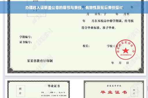 办理收入证明盖公章的细节与责任，有效性及背后责任探讨