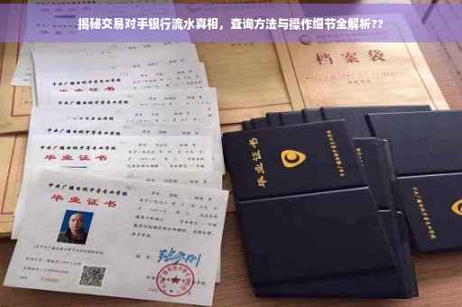 揭秘交易对手银行流水真相，查询方法与操作细节全解析??