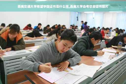 西南交通大学希望学院证书是什么样,西南大学自考毕业证书图片