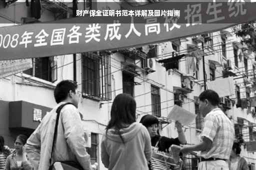 财产保全证明书范本详解及图片指南
