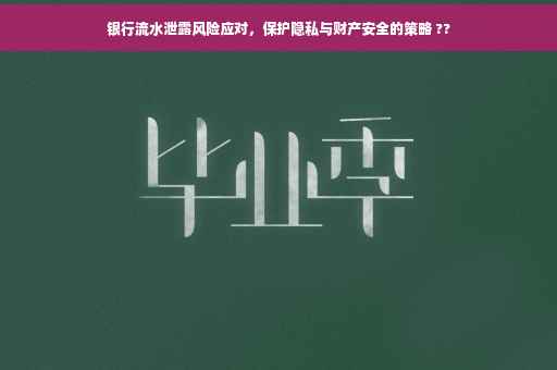 银行流水泄露风险应对，保护隐私与财产安全的策略 ??