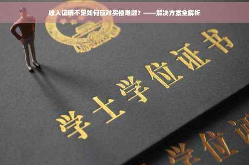 收入证明不足如何应对买楼难题？——解决方案全解析