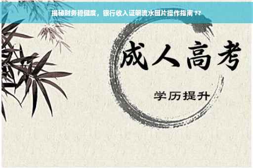 揭秘财务稳健度，银行收入证明流水图片操作指南 ??