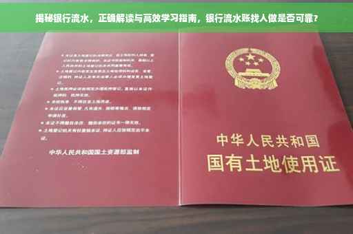 揭秘银行流水，正确解读与高效学习指南，银行流水账找人做是否可靠？