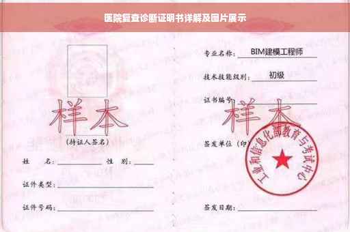 医院复查诊断证明书详解及图片展示
