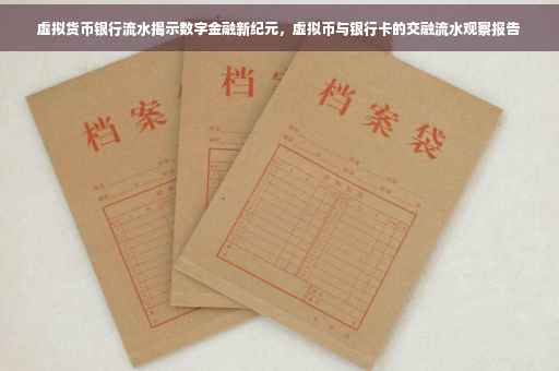 虚拟货币银行流水揭示数字金融新纪元，虚拟币与银行卡的交融流水观察报告