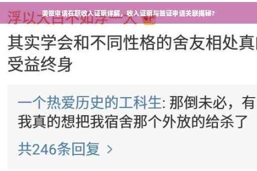 美签申请在职收入证明详解，收入证明与签证申请关联揭秘?
