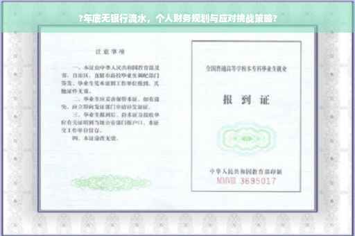 ?年底无银行流水，个人财务规划与应对挑战策略?