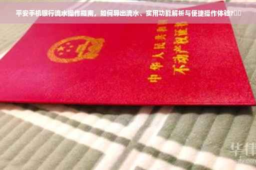 平安手机银行流水操作指南，如何导出流水、实用功能解析与便捷操作体验?⚡️