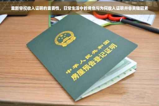 重新审视收入证明的重要性，日常生活中的角色与为何收入证明并非关键因素