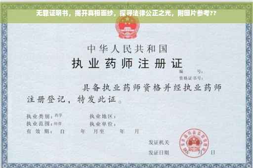 无罪证明书，揭开真相面纱，探寻法律公正之光，附图片参考??
