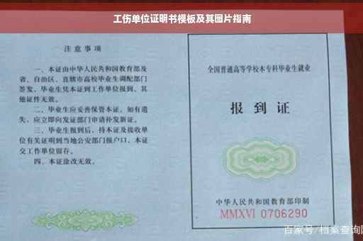 工伤单位证明书模板及其图片指南