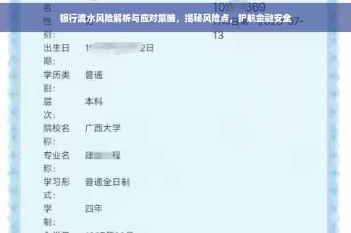 银行流水风险解析与应对策略，揭秘风险点，护航金融安全
