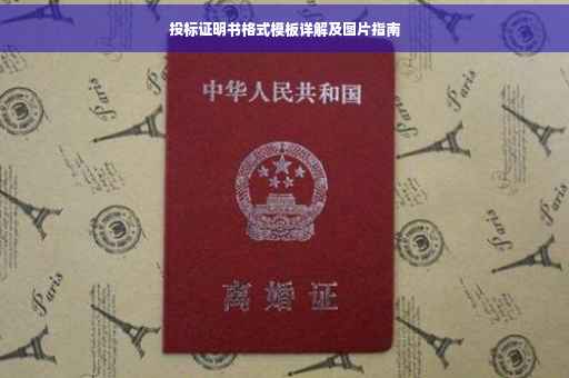 投标证明书格式模板详解及图片指南