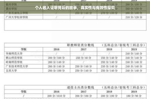 个人收入证明背后的故事，真实性与有效性探究