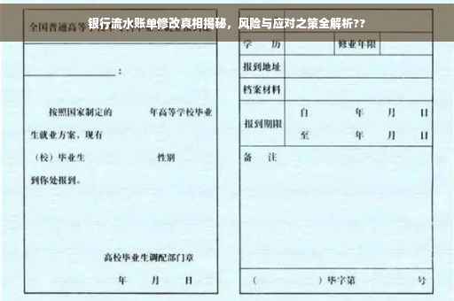 银行流水账单修改真相揭秘，风险与应对之策全解析??