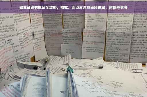 肄业证明书撰写全攻略，格式、要点与注意事项详解，附模板参考