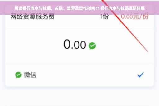 解读银行流水与社保，关联、差异及操作指南?? 银行流水与社保证明详解