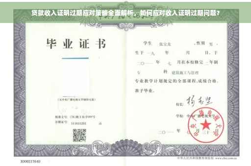 贷款收入证明过期应对策略全面解析，如何应对收入证明过期问题？