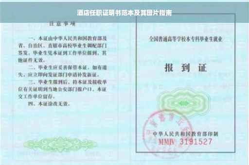 酒店任职证明书范本及其图片指南