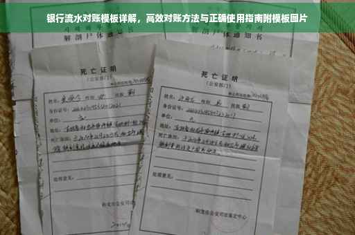 银行流水对账模板详解，高效对账方法与正确使用指南附模板图片