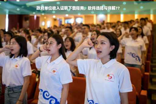 政府单位收入证明下载指南，软件选择与详解??
