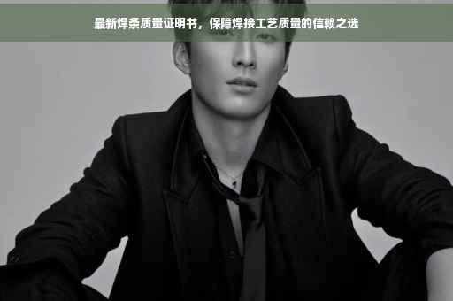 最新焊条质量证明书，保障焊接工艺质量的信赖之选