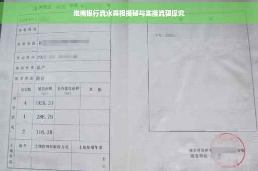 淮南银行流水真相揭秘与实操流程探究