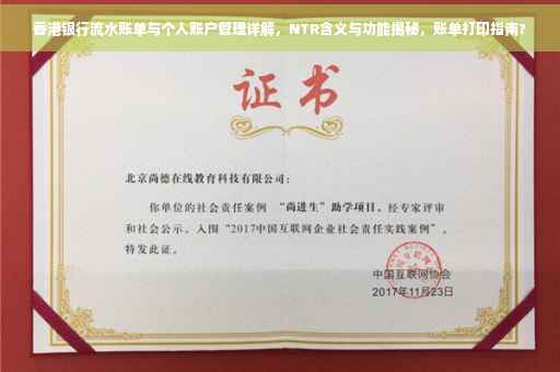 香港银行流水账单与个人账户管理详解，NTR含义与功能揭秘，账单打印指南?