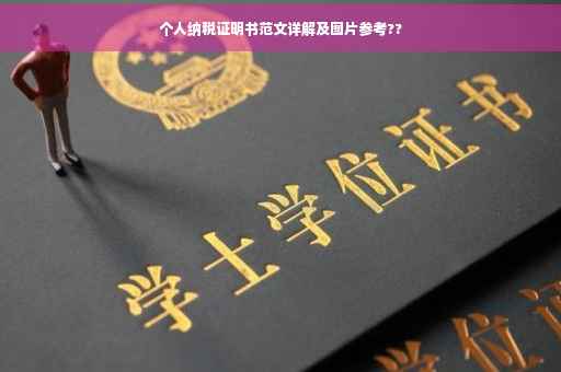 个人纳税证明书范文详解及图片参考??