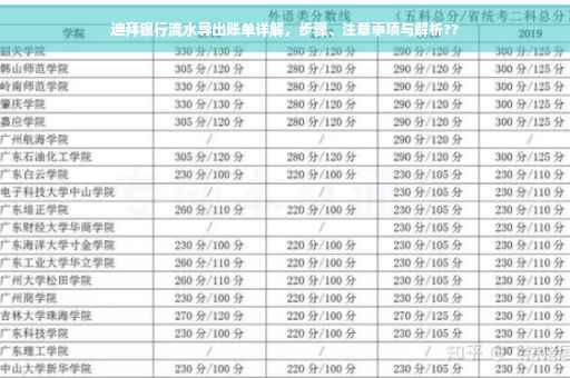 迪拜银行流水导出账单详解，步骤、注意事项与解析??