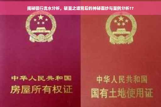揭秘银行流水分析，破案之道背后的神秘面纱与案例分析??