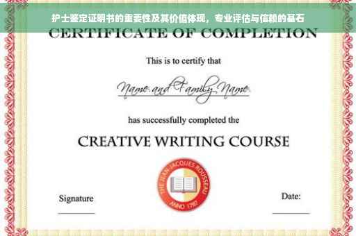 护士鉴定证明书的重要性及其价值体现，专业评估与信赖的基石