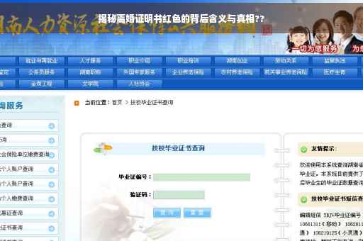 揭秘离婚证明书红色的背后含义与真相??