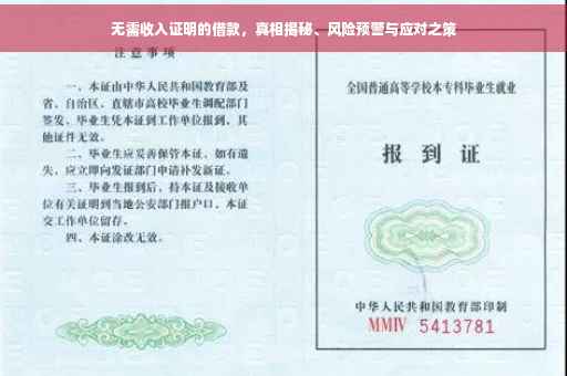 无需收入证明的借款，真相揭秘、风险预警与应对之策