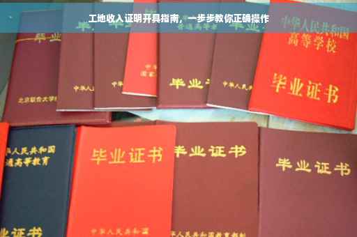 工地收入证明开具指南，一步步教你正确操作