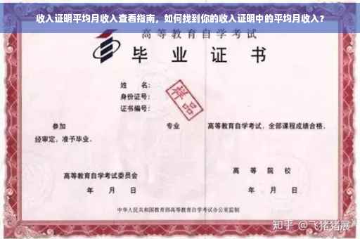 收入证明平均月收入查看指南，如何找到你的收入证明中的平均月收入？