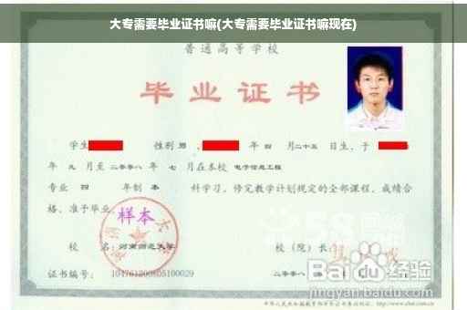 大专需要毕业证书嘛(大专需要毕业证书嘛现在)