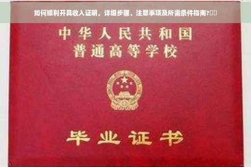 如何顺利开具收入证明，详细步骤、注意事项及所需条件指南?⚡️