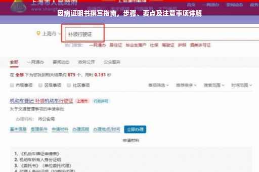 因病证明书撰写指南，步骤、要点及注意事项详解